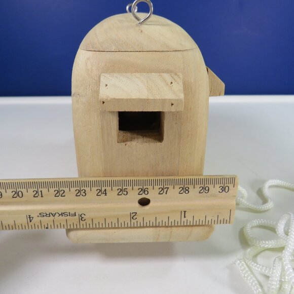 RV Camper Wood "Birdhouse" with metal hooks for hanging - Picture 6 of 10